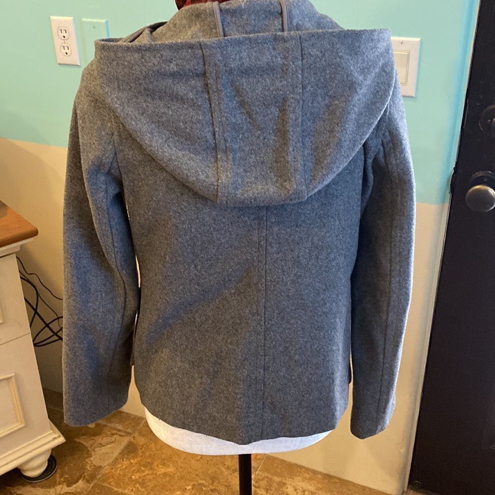 Old navy XS grey pea coat type jacket - Picture 3 of 7